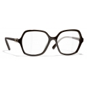 Chanel - Occhiali da Vista a Farfalla - Marrone - Chanel Eyewear