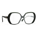 Chanel - Occhiali da Vista Quadrata - Verde - Chanel Eyewear