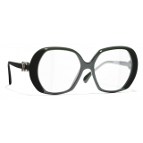 Chanel - Square Eyeglasses - Green - Chanel Eyewear