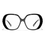 Chanel - Occhiali da Vista Quadrata - Nero - Chanel Eyewear