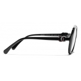 Chanel - Occhiali da Vista Quadrata - Nero - Chanel Eyewear