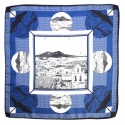 Fefè Napoli - Vesiuvus Silk Panorama Pocket Square - Pocket-Square - Handmade in Italy - Luxury Exclusive Collection