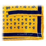 Fefè Napoli - Pochette Seta Dandy Caffe Giallo - Pochette - Handmade in Italy - Luxury Exclusive Collection