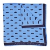Fefè Napoli - Light-Blue Cinquecento Silk Dandy Pocket Square - Pocket-Square - Handmade in Italy - Luxury Exclusive Collection