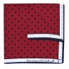Fefè Napoli - Pochette Seta Dandy Cuori Bordeaux - Pochette - Handmade in Italy - Luxury Exclusive Collection