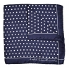Fefè Napoli - Pochette Seta Gentleman Pois Blu - Pochette - Handmade in Italy - Luxury Exclusive Collection