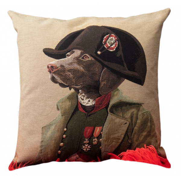 Nicolao Atelier - Pillow with Portrait - Napoleon - Pillow - Made in Italy - Luxury Exclusive Collection