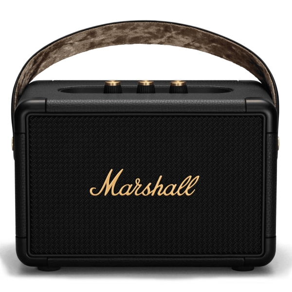 Marshall - Kilburn II - Nero e Ottone - Bluetooth Speaker Portatile - Altoparlante Iconico di Alta Qualità Premium Classico