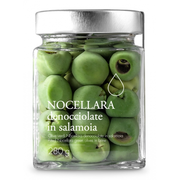 Il Bottaccio - Pitted Nocellara Green Olives in Brine - Italian - High Quality - 280 gr