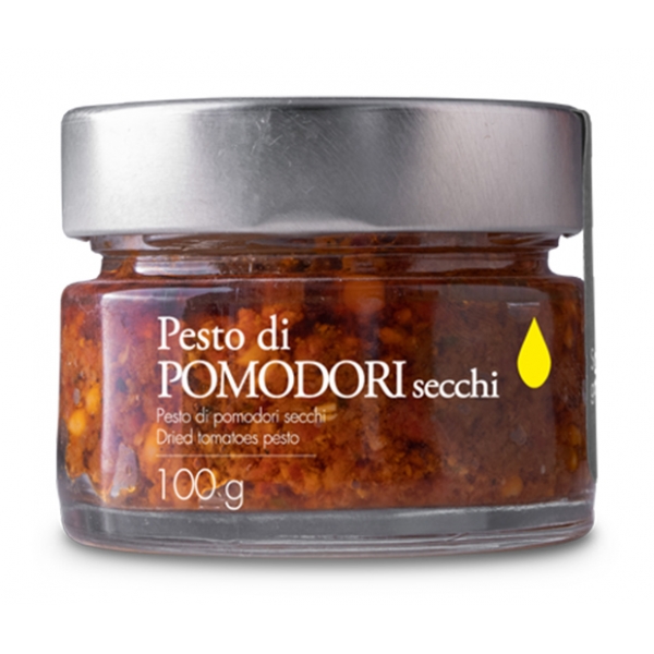 Il Bottaccio - Pesto di Pomodori Secchi con Olio Extravergine - Italiano - Alta Qualità - 100 gr