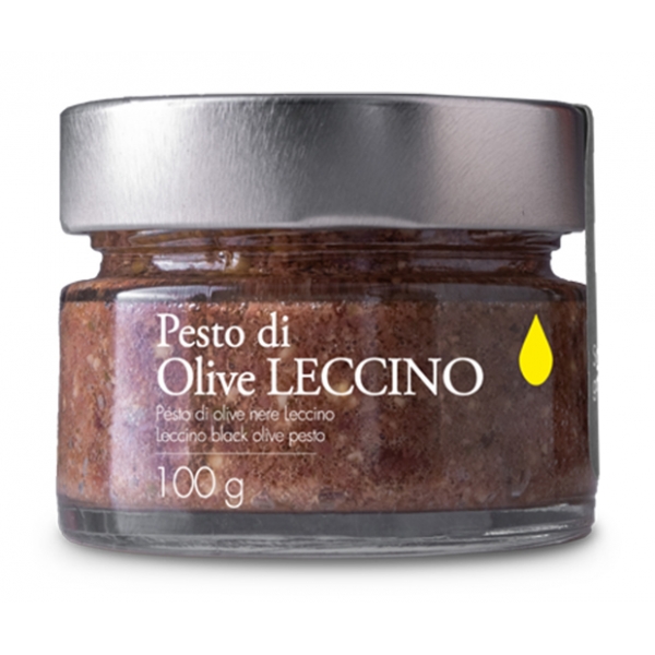 Il Bottaccio - Pesto di Olive Leccino con Olio Extravergine - Italiano - Alta Qualità - 100 gr
