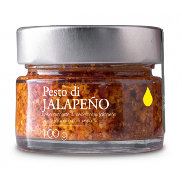 Il Bottaccio - Pesto di Peperoncini Jalapeño con Olio Extravergine - Italiano - Alta Qualità - 100 gr