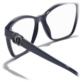 Chanel - Cat-Eye Eyeglasses - Blue Silver - Chanel Eyewear