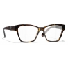 Chanel - Cat-Eye Eyeglasses - Dark Tortoise - Chanel Eyewear