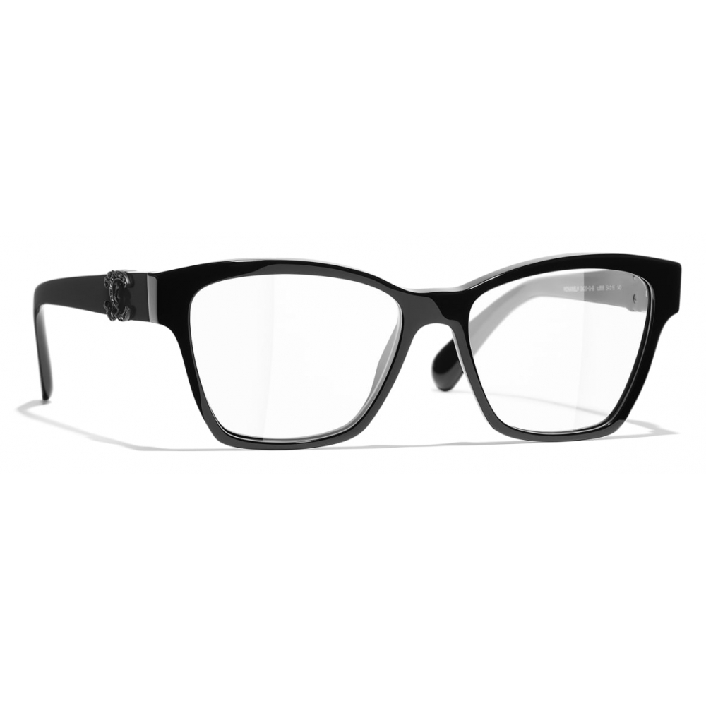 Chanel - Cat-Eye Eyeglasses - Black - Chanel Eyewear - Avvenice