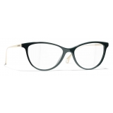 Chanel - Cat-Eye Eyeglasses - Green - Chanel Eyewear