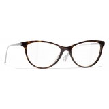 Chanel - Cat-Eye Eyeglasses - Dark Tortoise - Chanel Eyewear