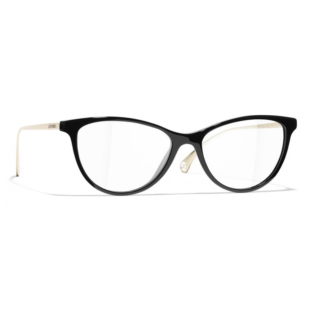 Chanel - Cat-Eye Eyeglasses - Black - Chanel Eyewear - Avvenice