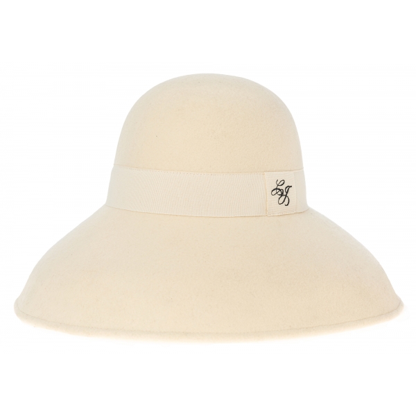 Catalina Jacob - Cappello Naturale - Bianco - Handmade in Italy - Luxury Exclusive Collection