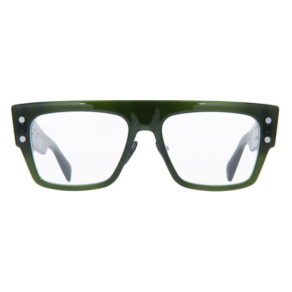 Balmain Rectangular Sunglasses in Green for Men