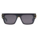 Balmain - Occhiali da Sole Soldat in Plastica Nylon Nero e Grigio Scuro - Balmain Eyewear