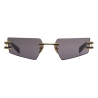 Balmain - Occhiali da Sole Fixe Neri e Grigio Scuro in Titanio - Balmain Eyewear