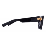 Balmain - Occhiali da Sole B-I in Acetato Nero e Dorato - Balmain Eyewear