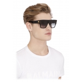 Balmain - Occhiali da Sole B-I in Acetato Nero e Dorato - Balmain Eyewear