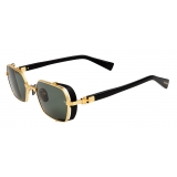 Balmain - Black and Gold-Tone Titanium Brigade-III Sunglasses - Balmain Eyewear