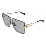 Balmain - Occhiali da Sole Police-Style Neri e Dorati in Titanio - Balmain Eyewear