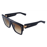 Balmain - Occhiali da Sole B-I in Acetato Blu e Oro - Balmain Eyewear