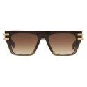 Balmain - Occhiali da Sole Soldat in Plastica Nylon Marrone e Nero - Balmain Eyewear