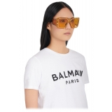 Balmain - Occhiali da Sole Wonder Boy a Mascherina Dorati in Metallo - Balmain Eyewear