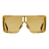 Balmain - Gold-Tone Titanium Shield-Shaped Wonder Boy II Sunglasses - Balmain Eyewear