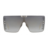 Balmain - Matte Silver-Tone Titanium Shield-Shaped Wonder Boy Sunglasses - Balmain Eyewear