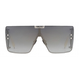 Balmain - Occhiali da Sole Wonder Boy a Mascherina Argento Opaco in Titanio - Balmain Eyewear