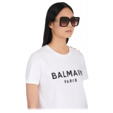 Balmain - Tortoiseshell Effect Acetate La Royale Sunglasses - Balmain Eyewear