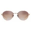 Balmain - Occhiali da Sole Brigade-I in Titanio Bianco e Oro - Balmain Eyewear