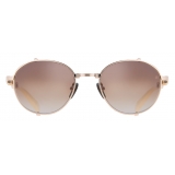 Balmain - Occhiali da Sole Brigade-I in Titanio Bianco e Oro - Balmain Eyewear