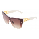 Balmain - Occhiali da Sole Armor in Titanio Bianco - Balmain Eyewear