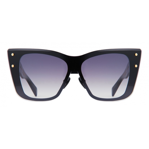 Balmain - Black Titanium Armour Sunglasses - Balmain Eyewear