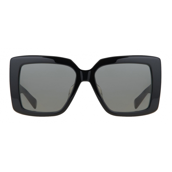 Balmain Black And Gold Effect Acetate La Royale Sunglasses Balmain