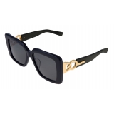 Balmain - Occhiali da Sole La Royale Neri e Dorati in Acetato - Balmain Eyewear