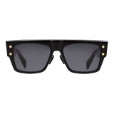 Balmain - Occhiali da Sole BIII Squadrati in Acetato Nero Oversize - Balmain Eyewear