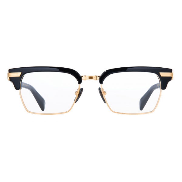 Balmain - Black and Gold-Tone Titanium Legion-II Eyeglasses - Balmain ...