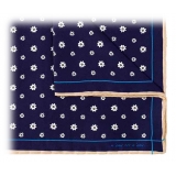 Fefè Napoli - Pochette Seta Dandy Rite Blu - Pochette - Handmade in Italy - Luxury Exclusive Collection