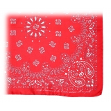 Fefè Napoli - Pochette Seta Dandy Bandana Rossa - Pochette - Handmade in Italy - Luxury Exclusive Collection