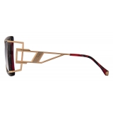 Cazal - Vintage 8506 - Legendary - Black Crimson Grey - Sunglasses - Cazal Eyewear