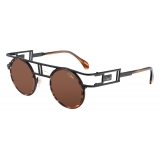 Cazal - Vintage 668/3 - Legendary - Nero Havana Marrone - Occhiali da Sole - Cazal Eyewear