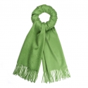 Viola Milano - Solid Zibellino Cashmere Scarf - Apple - Handmade in Italy - Luxury Exclusive Collection